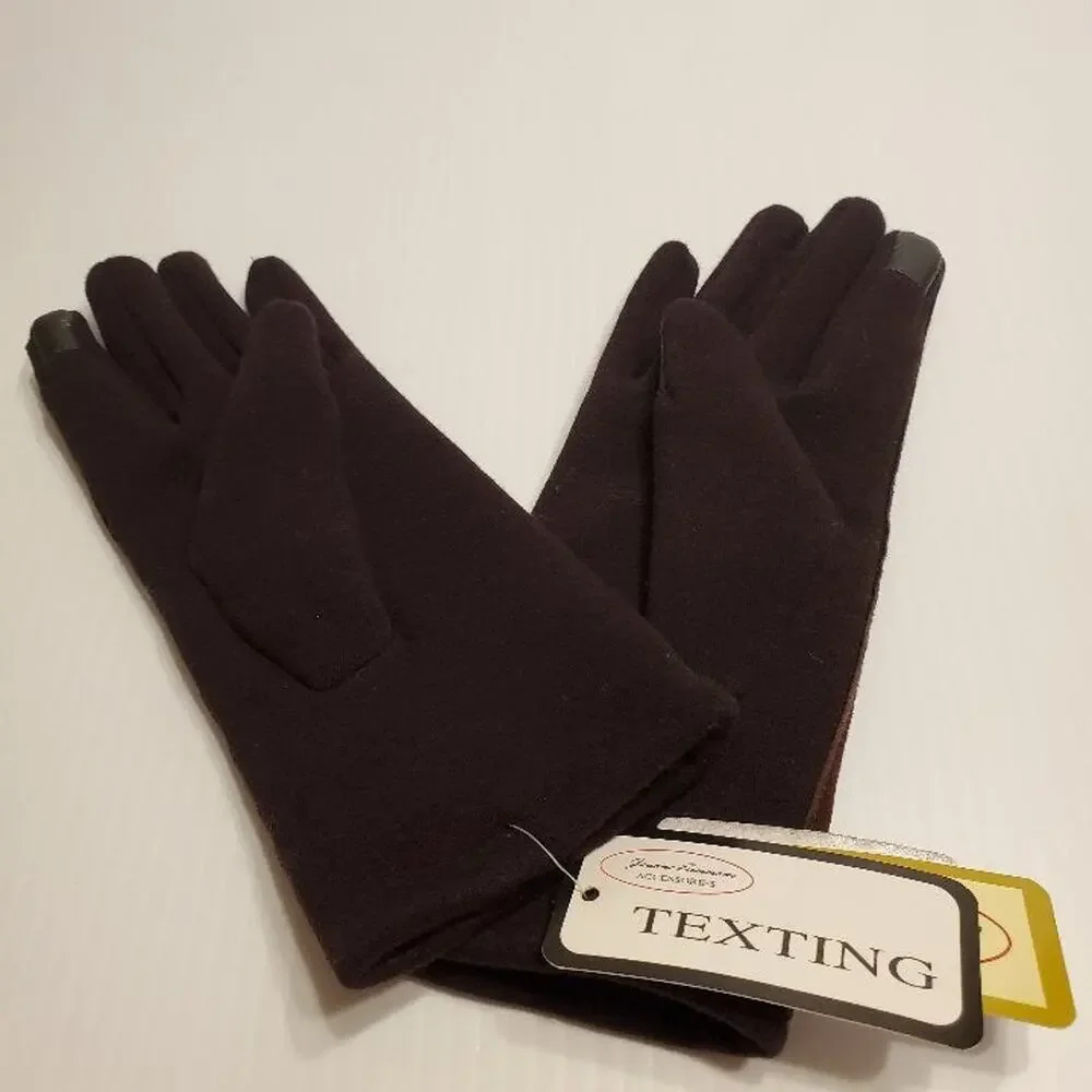 Jeanne Simmons Texting Therapy Woven Striped Gloves New with tags.